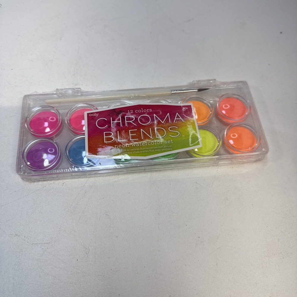 CHROMA BLENDS NEON WATERCOLOR PAINT - 13 PC SET‎